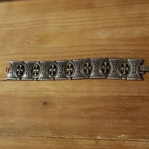 Brighton Forever Two Tone Cross Bracelet